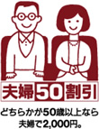 夫婦５０割引